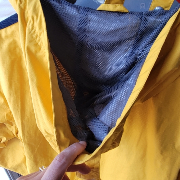 VINTAGE GAP REFLECTIVE RACING STRIPED HOODED WINDBREAKER JACKET XS STRIPED - Picture 10 of 14